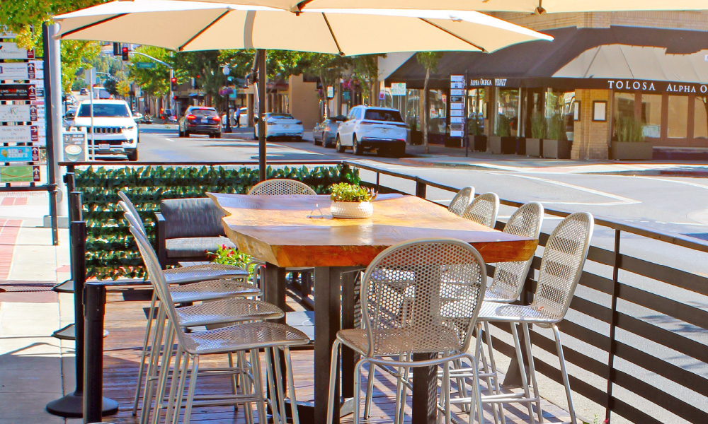 Tasting Room Parklet Table