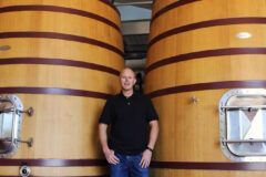 Keith in front of tanks